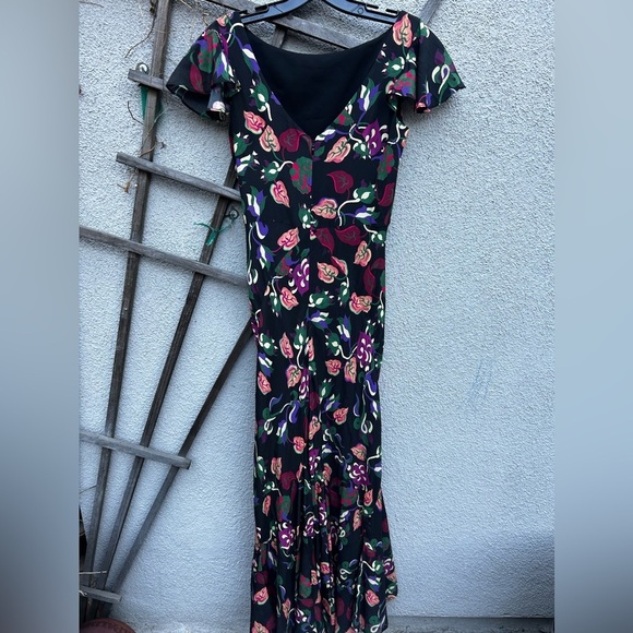 SALONI Daphne Floral Silk Maxi Dress - Picture 8 of 10